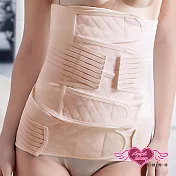 天使霓裳 孕婦產後專用加強版黏貼束腹帶+骨盆帶組(膚M~2L) M 膚