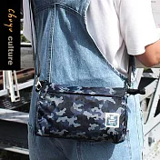 珠友 迷彩可調側背包(S)/側背袋/旅行斜背包/單肩包/防潑水側背包/旅行包 02藍
