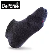 蒂巴蕾 動勁能 消臭抗菌運動足弓機能襪-踝襪(女) 鐵灰