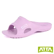 ATTA足弓簡約休閒拖鞋 US7 粉紫