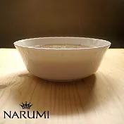 NARUMI 日本鳴海骨瓷Silky White 絲路圓型沙拉碗(22cm)