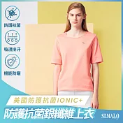 【ST.MALO】美國防護抗菌IONIC+銀纖維印象女上衣-2111WT- M 珊瑚橘