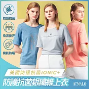 【ST.MALO】美國防護抗菌IONIC+銀纖維印象女上衣-2111WT- XL 極致灰