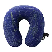 《DQ&CO》U型護頸記憶枕(世界藍圖) | 午睡枕 飛機枕 旅行枕 護頸枕 U型枕