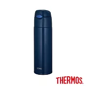 【THERMOS 膳魔師】不鏽鋼真空保冷瓶550ml _ 深藍色(FHL-551-NVY)