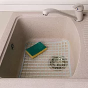 《EXCELSA》Rainbow水槽瀝水墊 | 餐具杯盤墊 隔水墊 流理臺墊 (透白32cm)