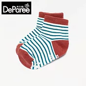 蒂巴蕾 KIDS童襪 直角1/2襪-條紋 粉紅 (S尺寸)