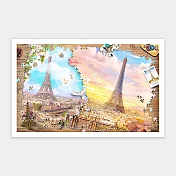 1000片平面拼圖 - 拼圖中的拼圖 - 巴黎鐵塔風情