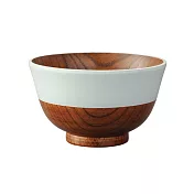 KAWAI / 日本傳統色木頭湯碗- 藍白
