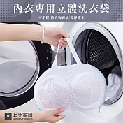 【上手家居】防變形內衣洗衣袋(洗衣網/內衣袋/內衣洗衣網/洗內衣袋/手提洗衣袋/洗衣網袋/內衣網袋) 藍色