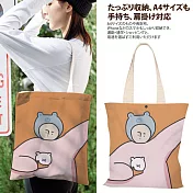 【Sayaka紗彌佳】日系創意手繪插畫風格系列肩背帆布包-放肆你的小情緒 -大款35cm寬