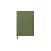 【Rhodia｜Rhodiarama】軟皮筆記本 A5 橫線 象牙白 90g 80張 彈性束帶 鼠尾草