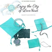 蒂芬妮藍綠風格 絨質加厚束口收納袋 精品絨布套 大尺寸2入 贈珠寶擦拭布2入Kiret