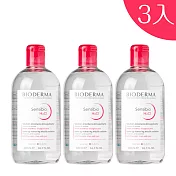 BIODERMA 四合一潔膚液(舒敏高效潔膚/卸妝液)500ml(3入組)