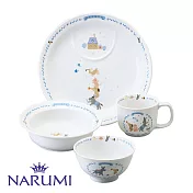 NARUMI日本鳴海骨瓷 Crown Kids 兒童餐具4件組 (童話世界)