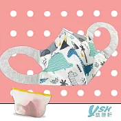 YSH益勝軒 小童4-7歲 3D 醫療 立體口罩-臺灣製 符合國家標準 恐龍王國(50入/盒) 恐龍王國(50入/盒)
