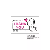 【KODOMO NO KAO】Snoopy長方木頭印章 G  Thank you1