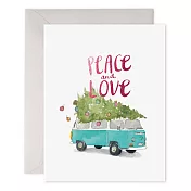 【 E.Frances 】HOLIDAY VW BUS 聖誕卡 #HO835