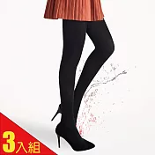 蒂巴蕾 膠原美膚保濕保暖天鵝絨褲襪-150D 3入組 無 黑