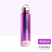 【鈦工坊TiKOBO】純鈦保溫瓶 運動瓶 460ml /隨行瓶/保溫杯 (山櫻粉)