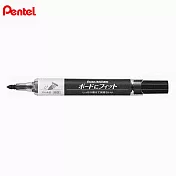 (2支1包)PENTEL 彈力後壓白板筆 細~中字 黑