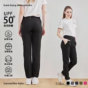 【KISSDIAMOND】戶外耐刮防潑水機能速乾褲(KD-801) S 女/黑色
