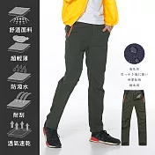 【KISSDIAMOND】戶外耐刮防潑水機能速乾褲(KD-801) L 男/軍綠
