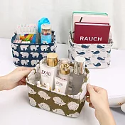 【Ma-Club】方形棉麻收納籃收纳盒 * 北極熊