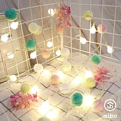 毛球圓球燈串 2米20燈 (暖光/雙模式) 小清新