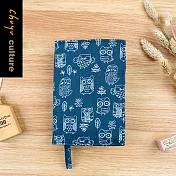 【網路/直營門市限定】珠友 SC-05042 A6/50K可調式書衣/厚度可調節書皮/筆記手帳書套/本子保護套 04貓頭鷹