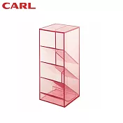 CARL MS-202S 多功能物品收納盒 ( L ) 紅色