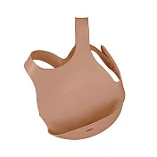 土耳其minikoioi-X型立體矽膠圍兜- 奶茶杏