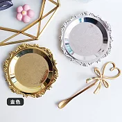 【Cap】奢華復古金屬置物盤 金色