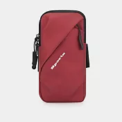【EZlife】運動手機防水臂包 酒紅