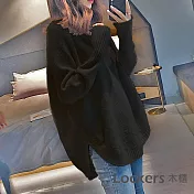 【Lockers 木櫃】經典內搭毛衣打底衫上衣-4色 L11011191 黑