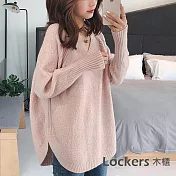 【Lockers 木櫃】經典內搭毛衣打底衫上衣-4色 L11011191 粉