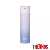 【THERMOS 膳魔師】不鏽鋼漸層超輕量自動上鎖真空保溫杯450ml(JNS-453-GPK)  漸層粉