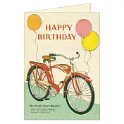 美國 Cavallini & Co. Greeting Cards 卡片/生日卡 生日快樂腳踏車