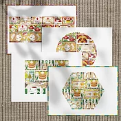 【 Hello Studio 你好工作室 】窗邊的喫茶店 Stained Glass | 明信片四入組