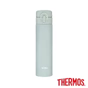 【THERMOS膳魔師】超輕量 不銹鋼真空保溫瓶400ml (JNI-403-GR)綠色