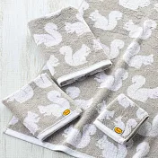 【日本丸真】Anorak英倫設計款洗臉巾 (松鼠)