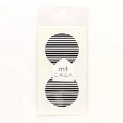 【日本mt和紙膠帶】CASA Seal 裝飾和紙貼紙 ‧ 橫紋/黑色