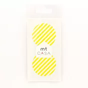 【日本mt和紙膠帶】CASA Seal 裝飾和紙貼紙 ‧ 斜紋/檸檬