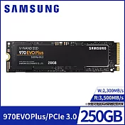 【SAMSUNG 三星】SSD 970 EVO Plus NVMe M.2 250GB固態硬碟(MZ-V7S250BW)公司貨
