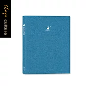 珠友 HP-06358 A4/13K PP輕便文件夾/資料夾/資料簿/檔案夾/可收納A3文件/文書收納-14頁 02藍