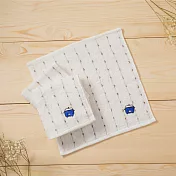 咖啡紗方巾 藍色電鍋