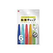 KUTSUWA 鋁製彩色金屬筆蓋(6入) 多彩色