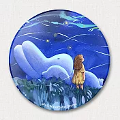 afu插畫陶瓷吸水杯墊-星空下