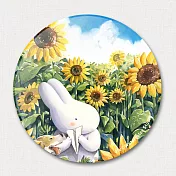 afu插畫陶瓷吸水杯墊-向日花田