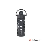 【Lifefactory】玻璃水瓶掀蓋350ml (AFCN-350-BK) 黑
